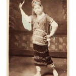 Myanmar_Photo_Archive_handcoloured_girl dancing pose_1910s