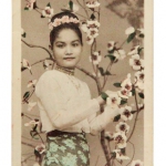 Myanmar_Photo_Archive_handcoloured_women_tree_1951
